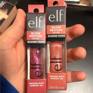 ELF Glow Reviver Lip Oil - Glimmering Pink and Coral